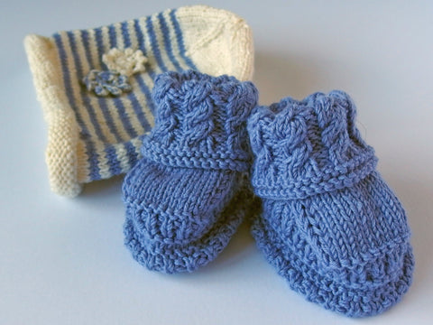 Baby Booties & Beanie Set