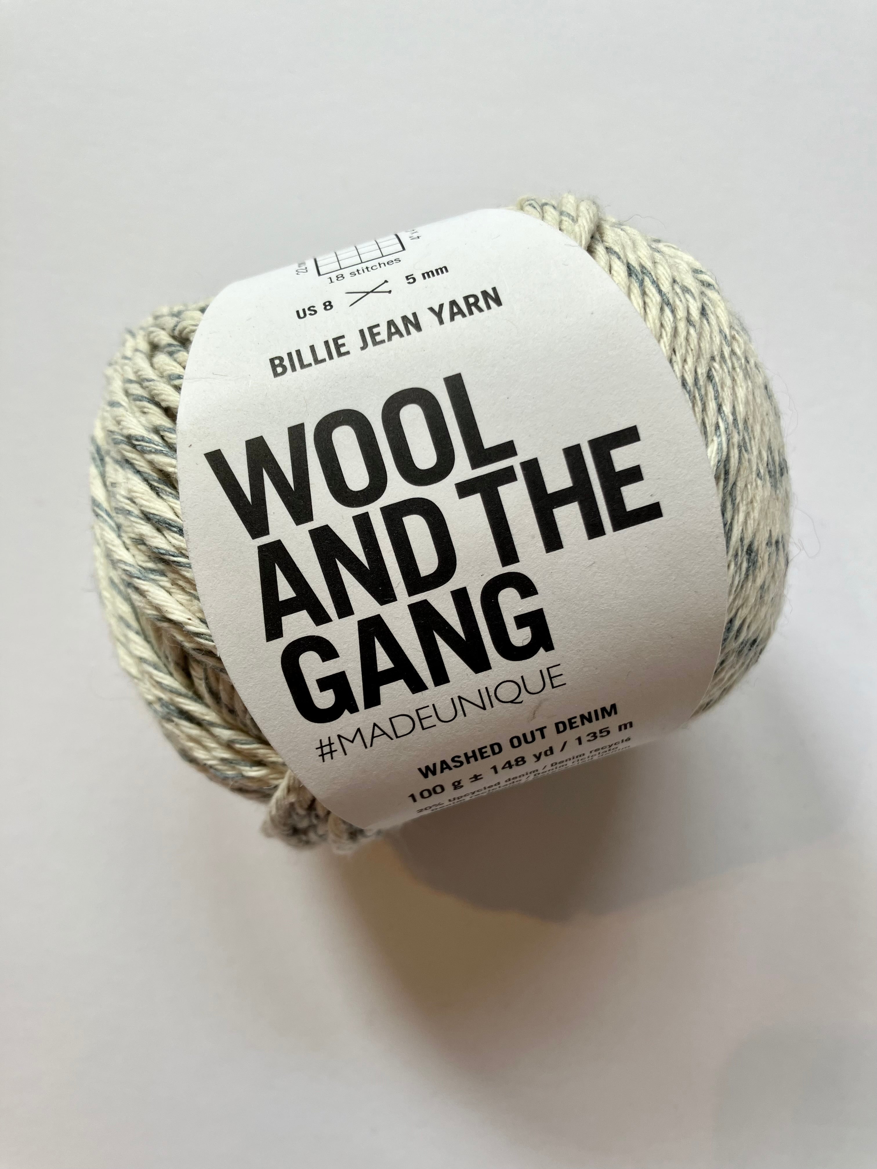 Wool and the Gang - Billie Jean Upcycled Denim Yarn