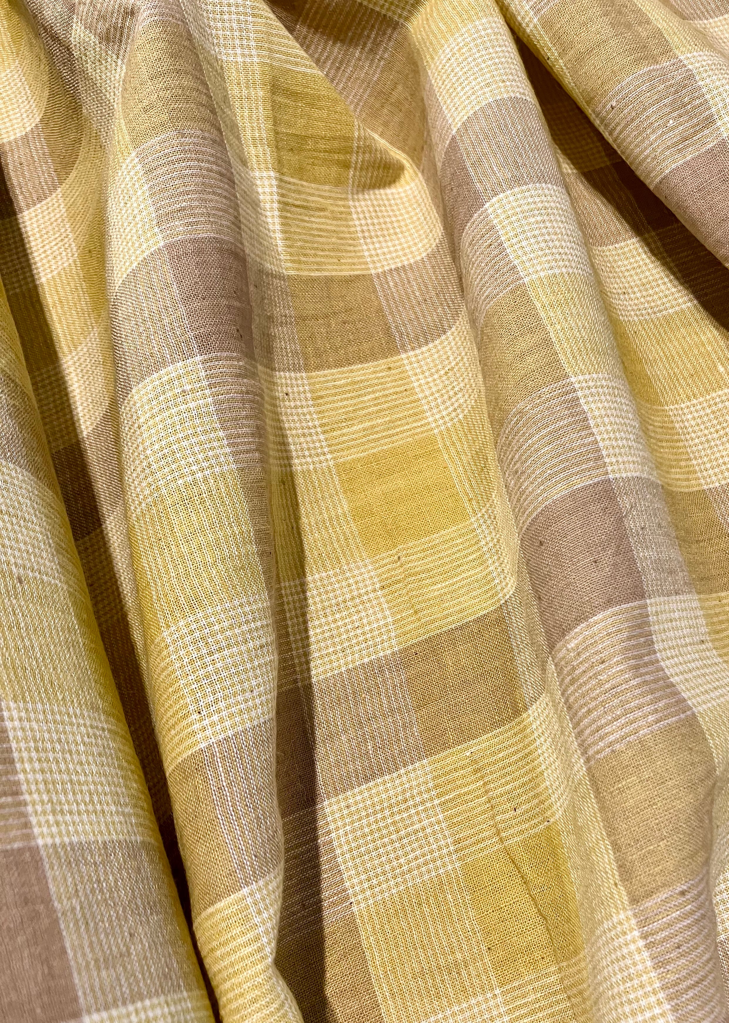 Merchant & Mills: Caramel Block Handwoven Cotton Check