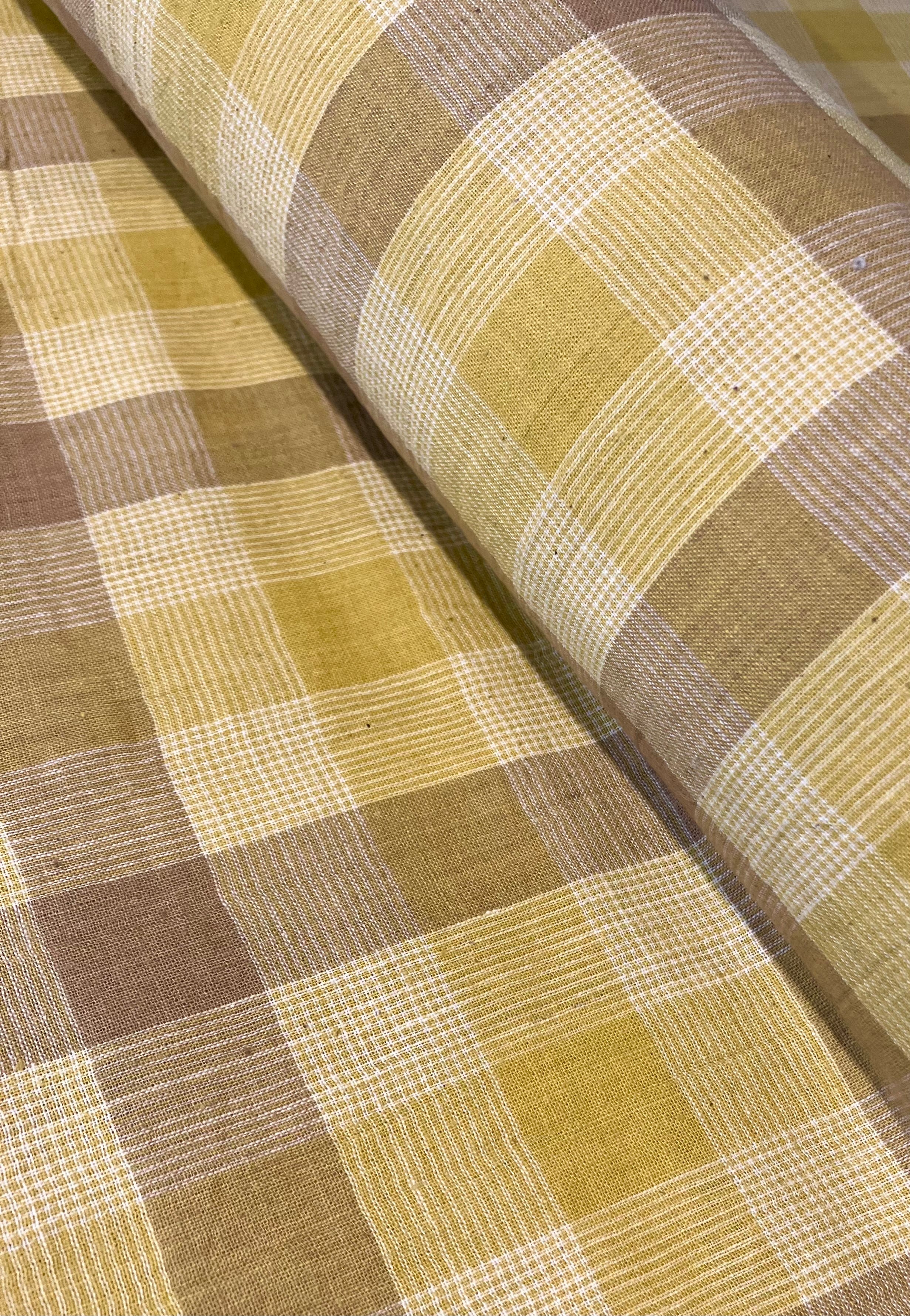 Merchant & Mills: Caramel Block Handwoven Cotton Check