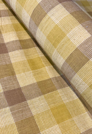 Merchant & Mills: Caramel Block Handwoven Cotton Check