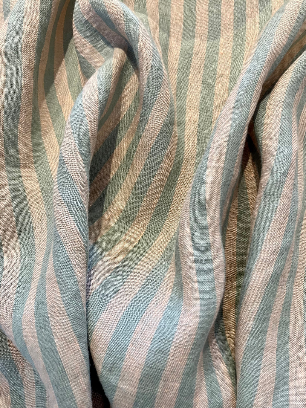 Merchant & Mills: Pistachio Shortbread, European Laundered Linen Stripe