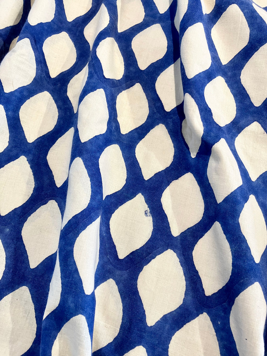 Merchant & Mills: Cobalt Lemons Indian Block Print Cotton