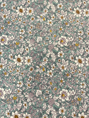 Rose & Hubble: Duckegg Floral Cotton Fabric