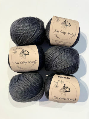Eden Cottage Yarns - Milburn Double Knit Yarn - Charcoal