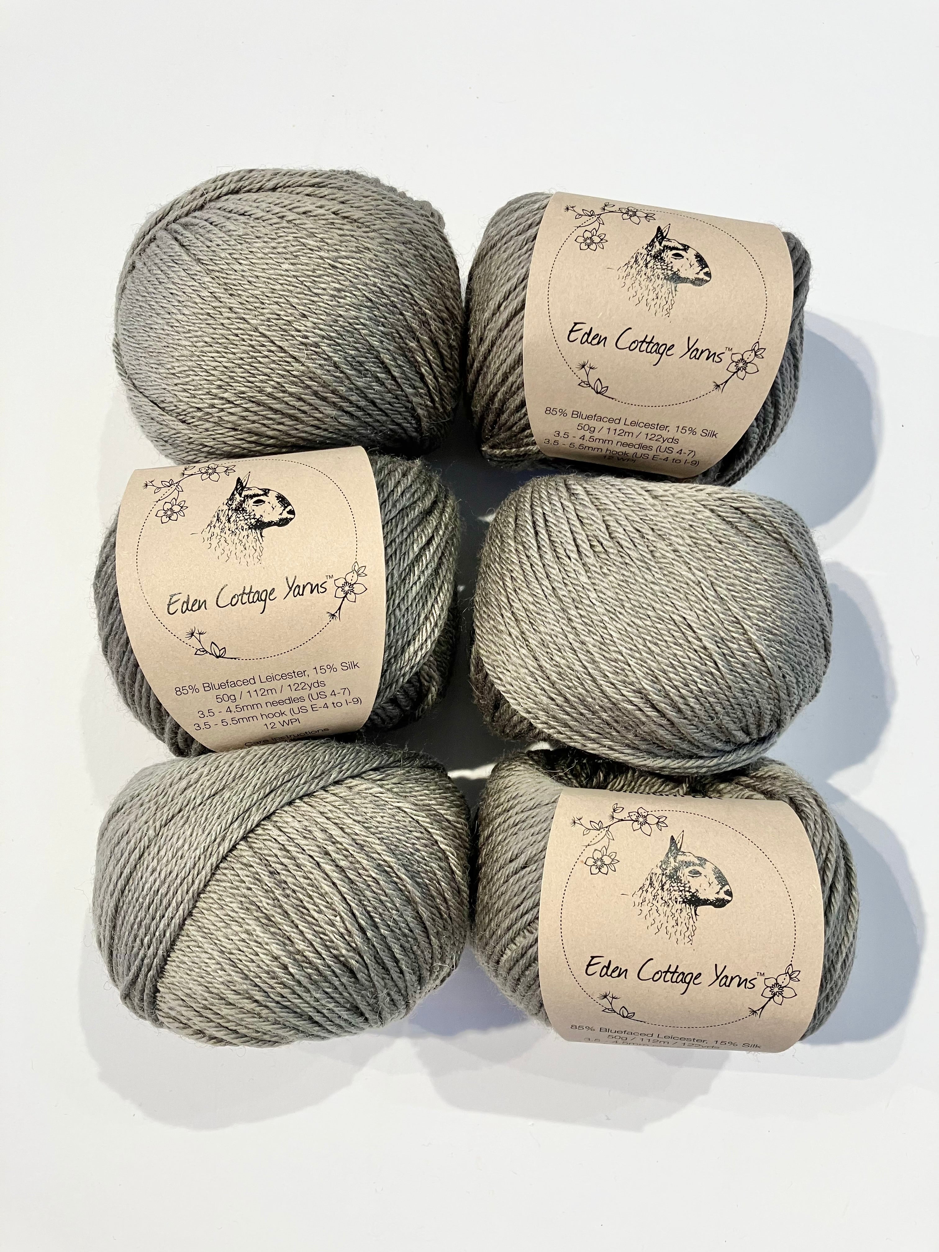 Eden Cottage Yarns - Milburn Double Knit Yarn - Steel