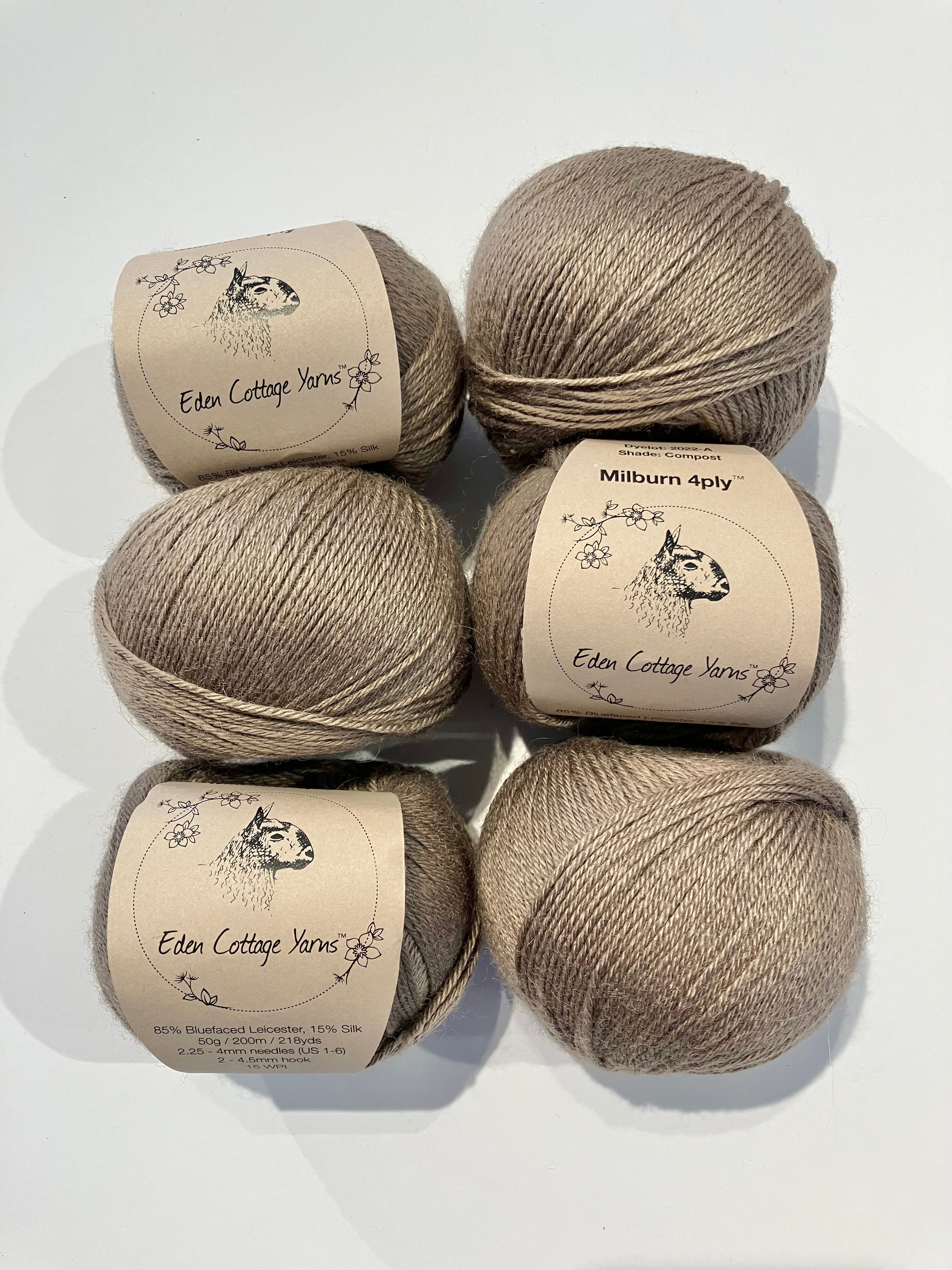 Eden Cottage Yarns - Milburn 4ply Yarn