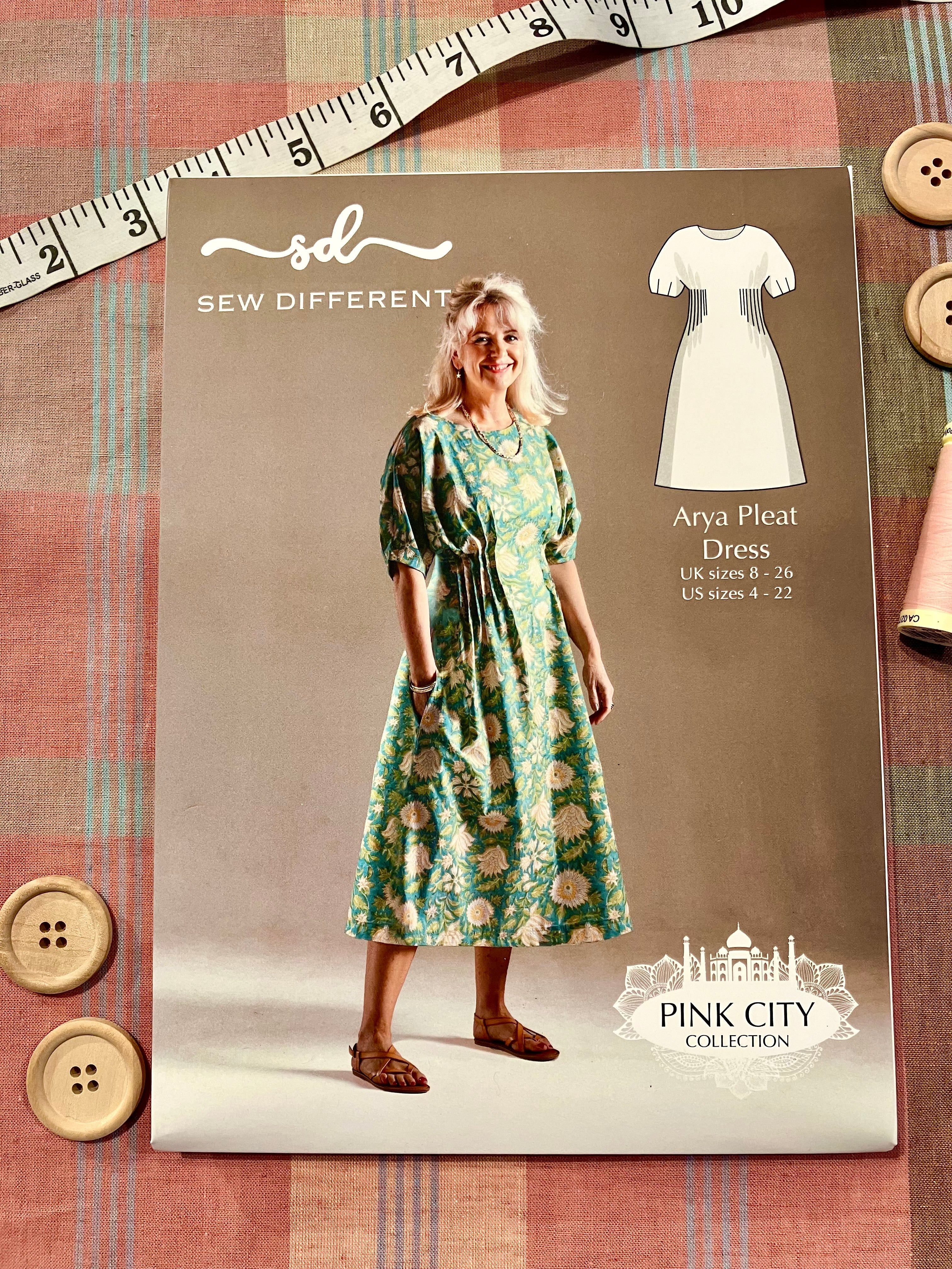 Arya Pleat Dress: Sew Different Pattern