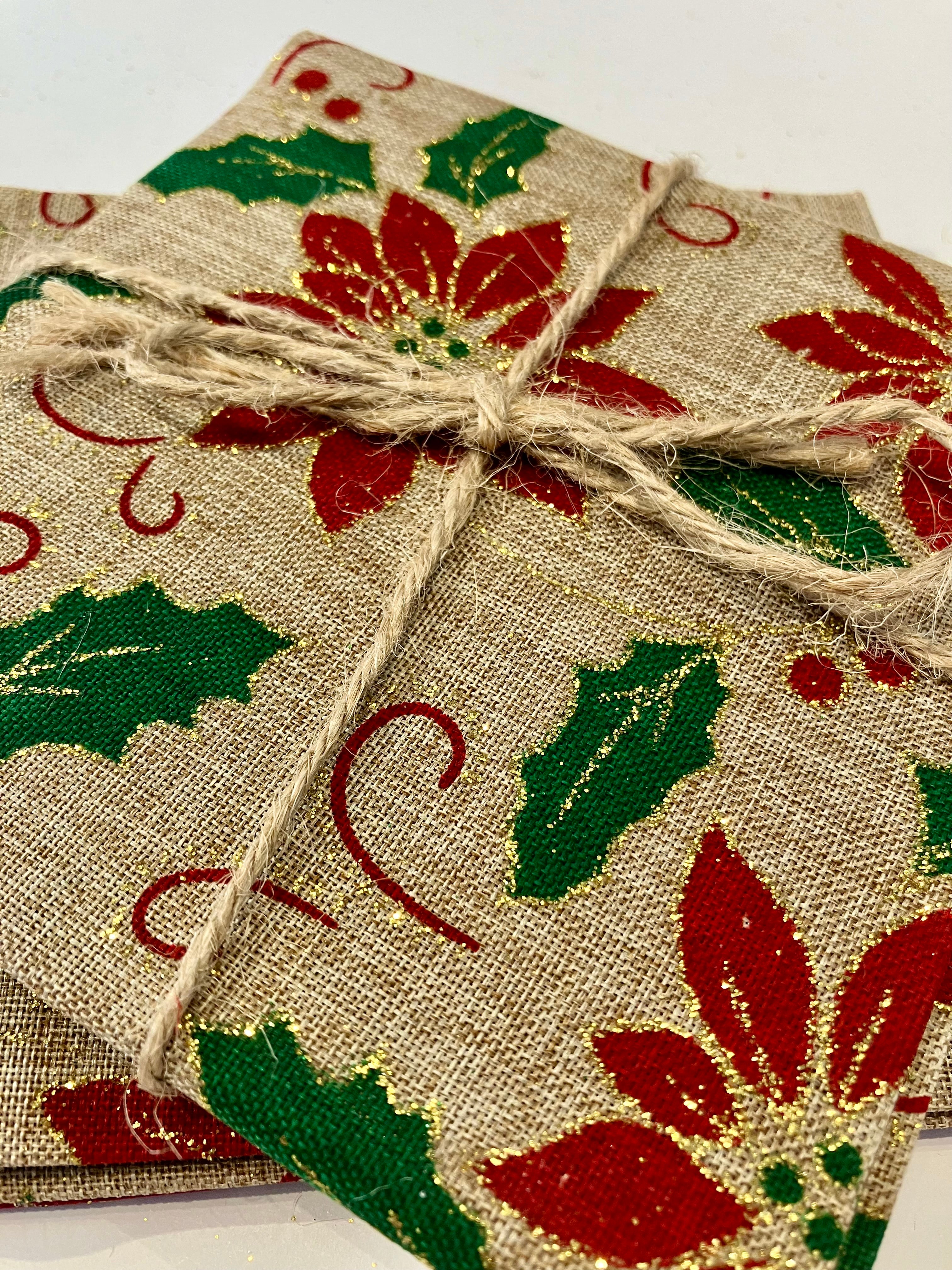 Festive Fabric Fat Quarters - Cotton Canvas