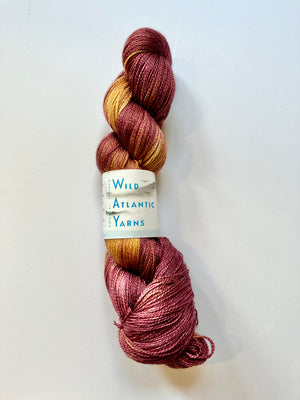 Wild Atlantic Yarns - Variegated Niamh Lace Weight Yarn - AW25 - Rhubarb