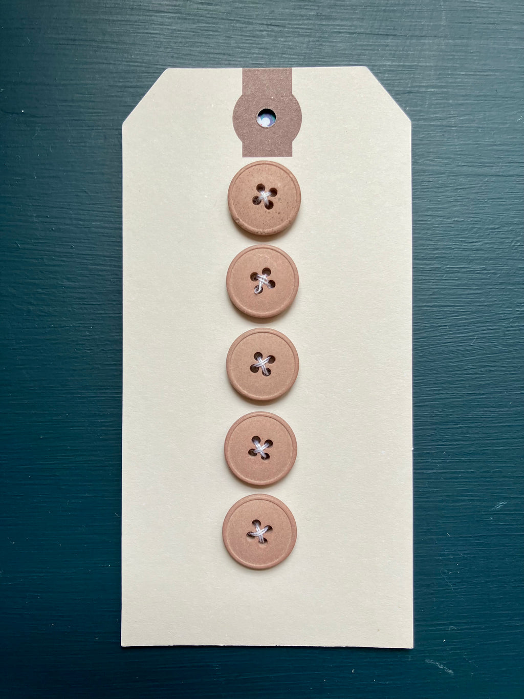 Merchant & Mills: Muted Pink Hemp Buttons: 15mm