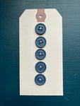 Merchant & Mills: Mid Teal Cotton Buttons: 15mm
