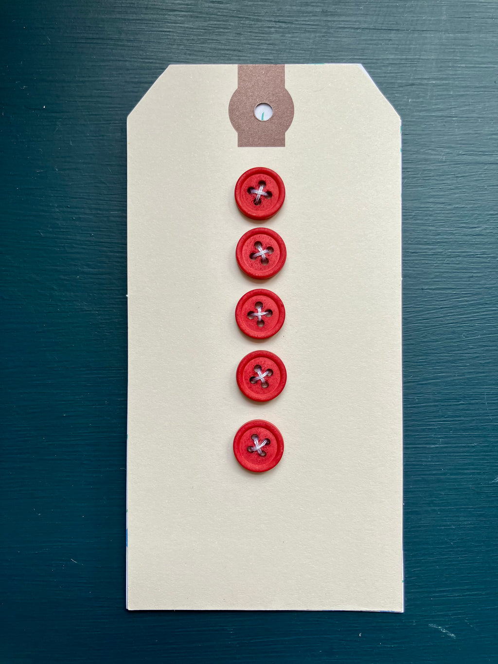 Merchant & Mills: Classic Red Cotton Buttons: 11mm