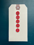 Merchant & Mills: Classic Red Cotton Buttons: 11mm