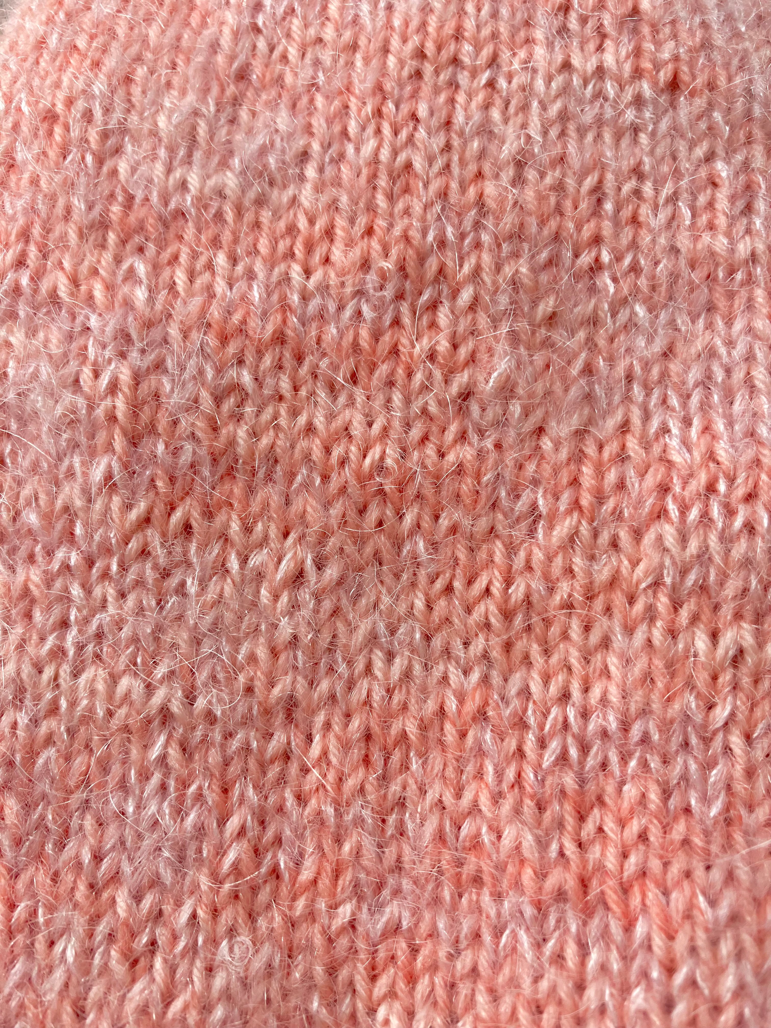 Pink Hand-knitted Sock Yarn