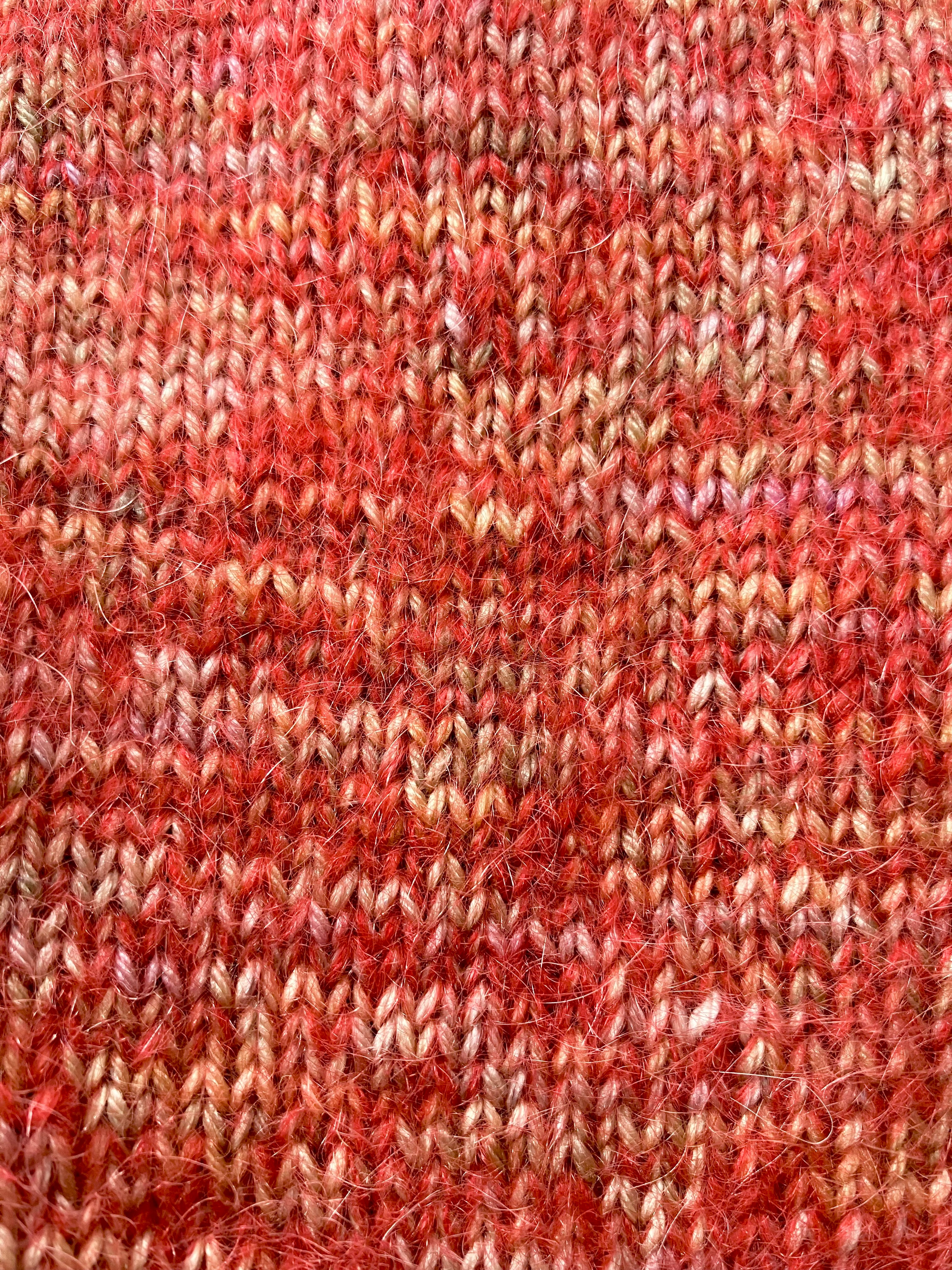 Variegated Ruby Hand-knitted Socks