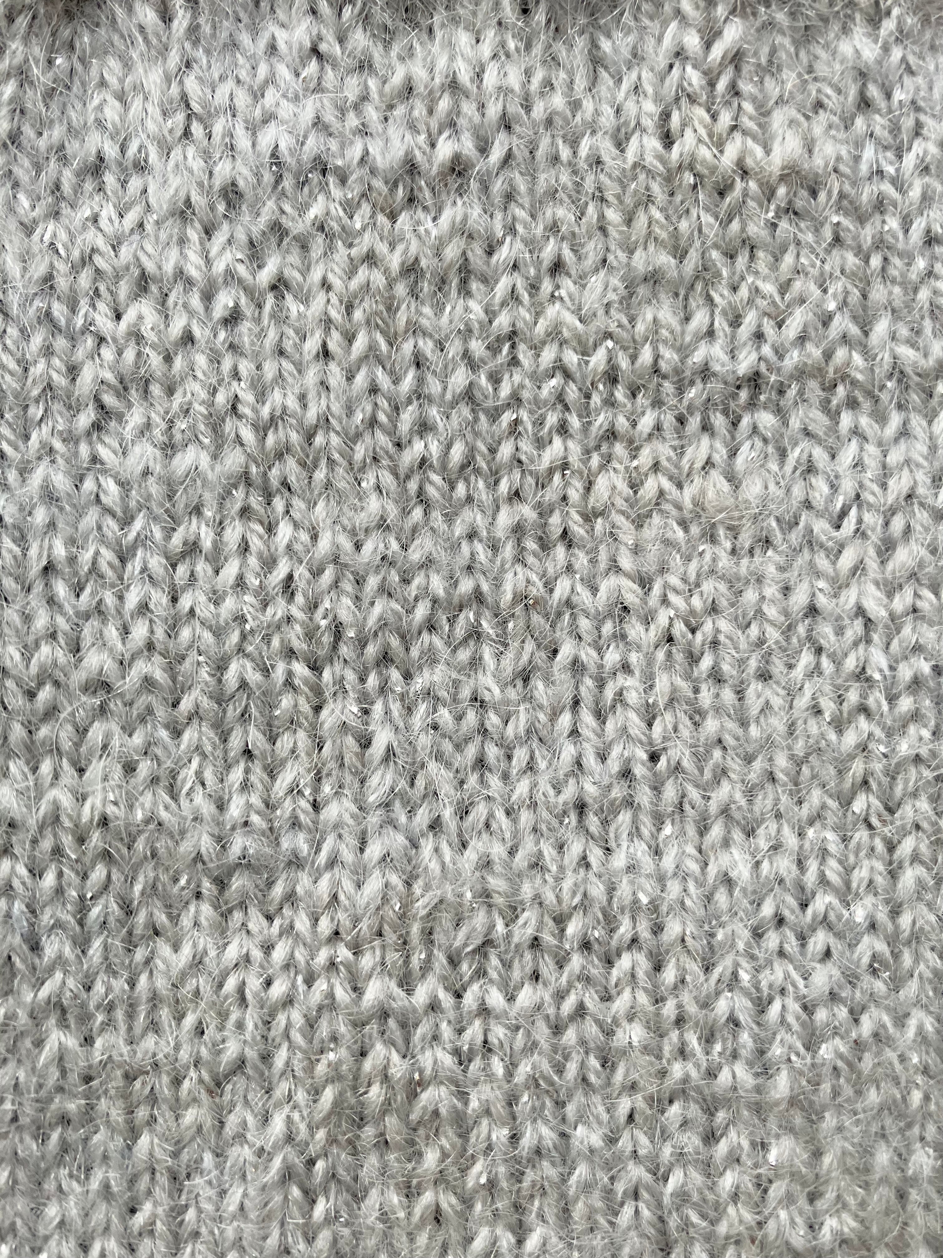 Silver Sparkle Hand-knitted Sock Yarn