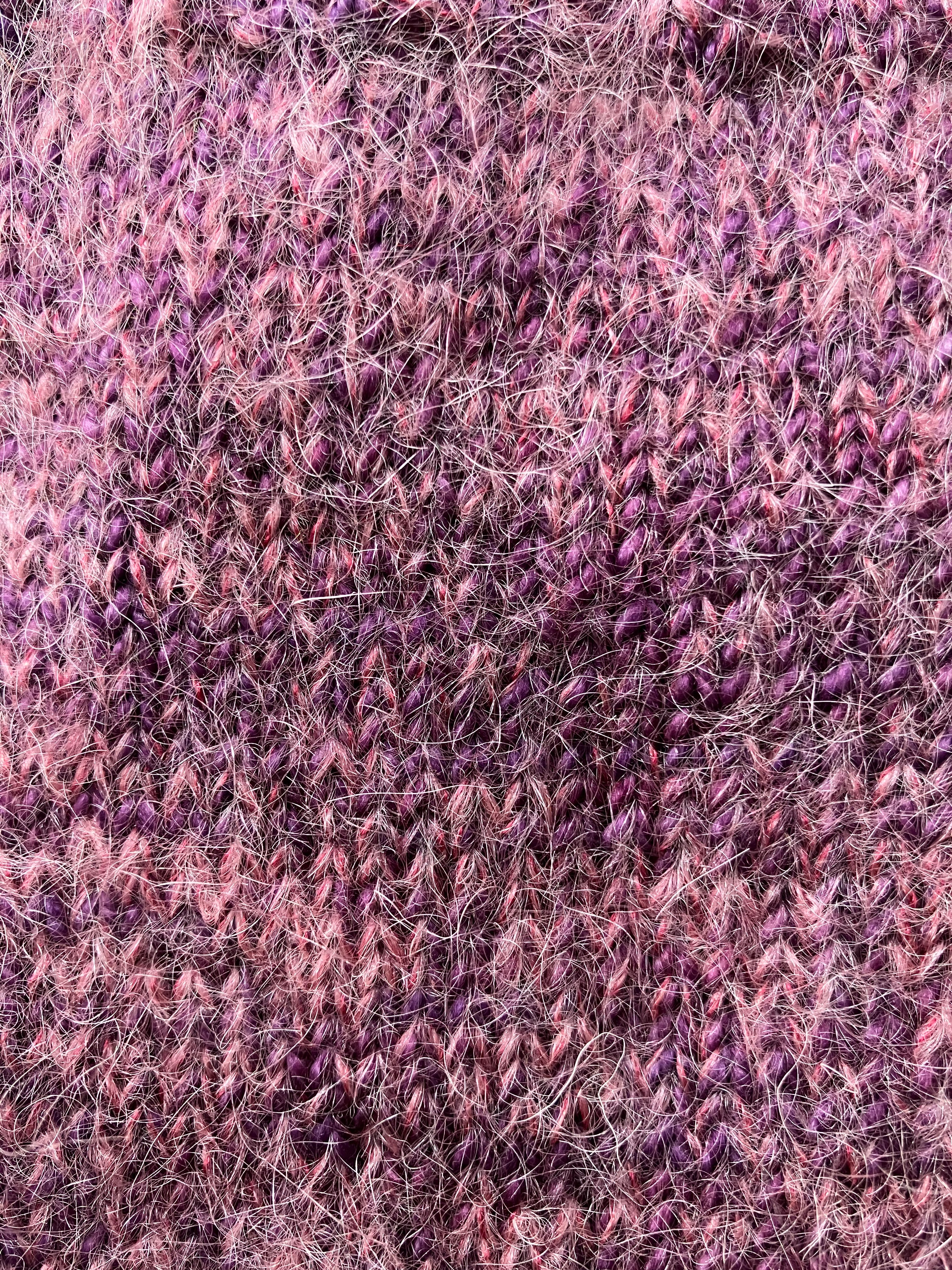 Variegated Deep Purple Hand-knitted Sock Yarn
