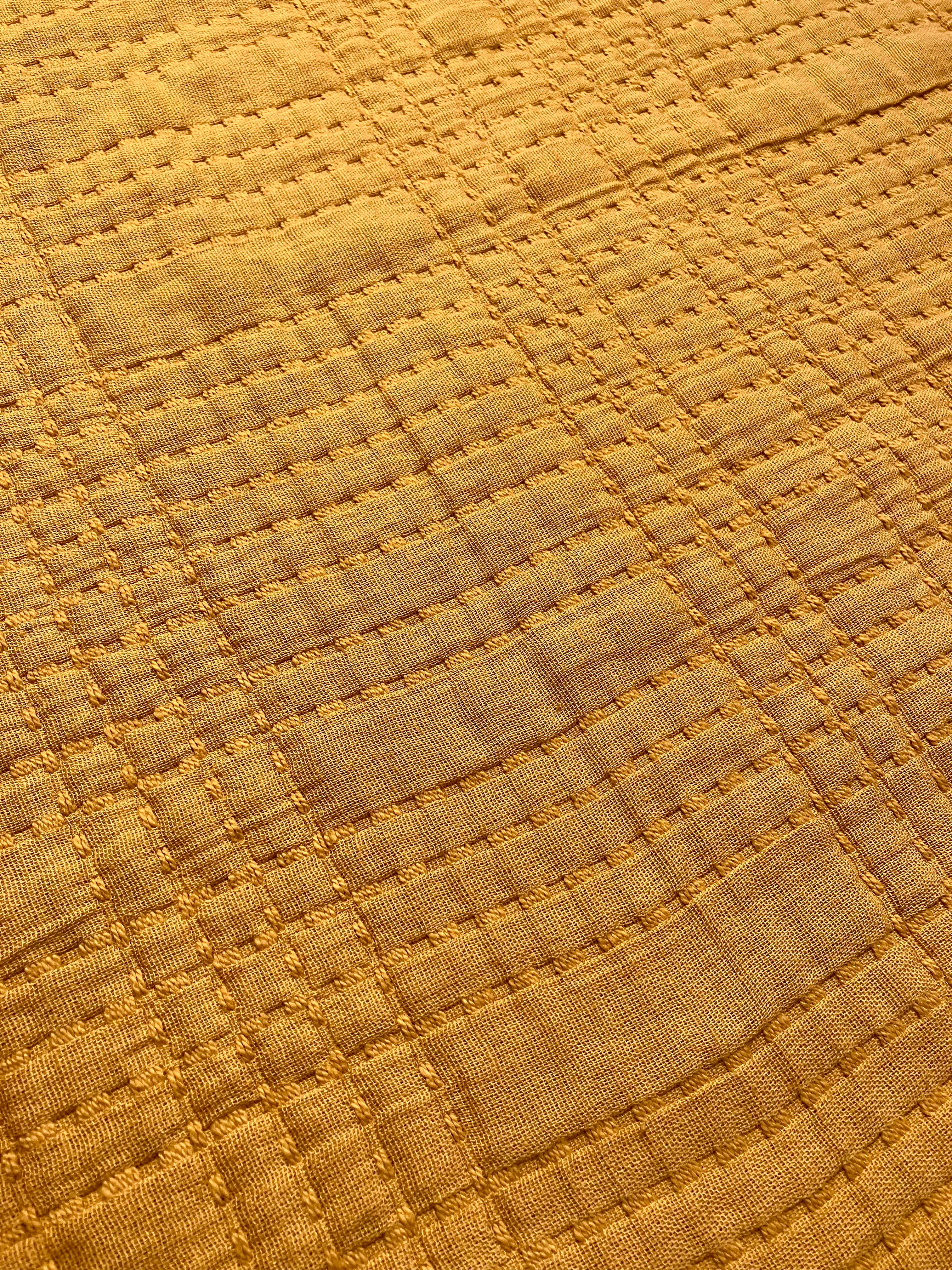 Merchant & Mills: Soft Stitch 'Ginger & Honey' Quilted Jacquard Cotton