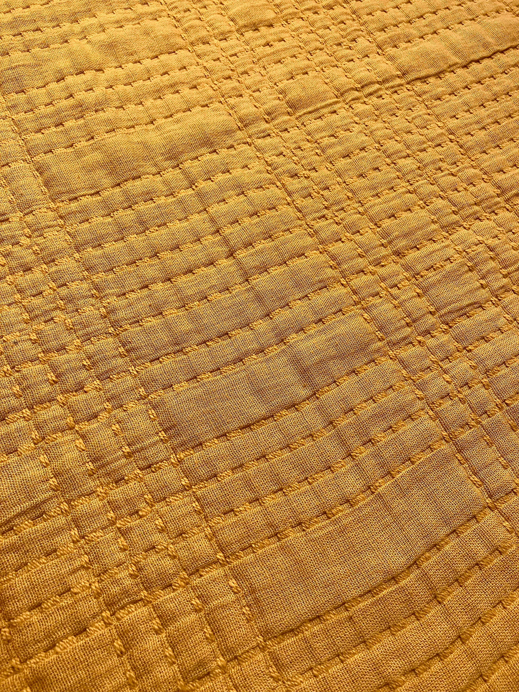 Merchant & Mills: Soft Stitch 'Ginger & Honey' Quilted Jacquard Cotton