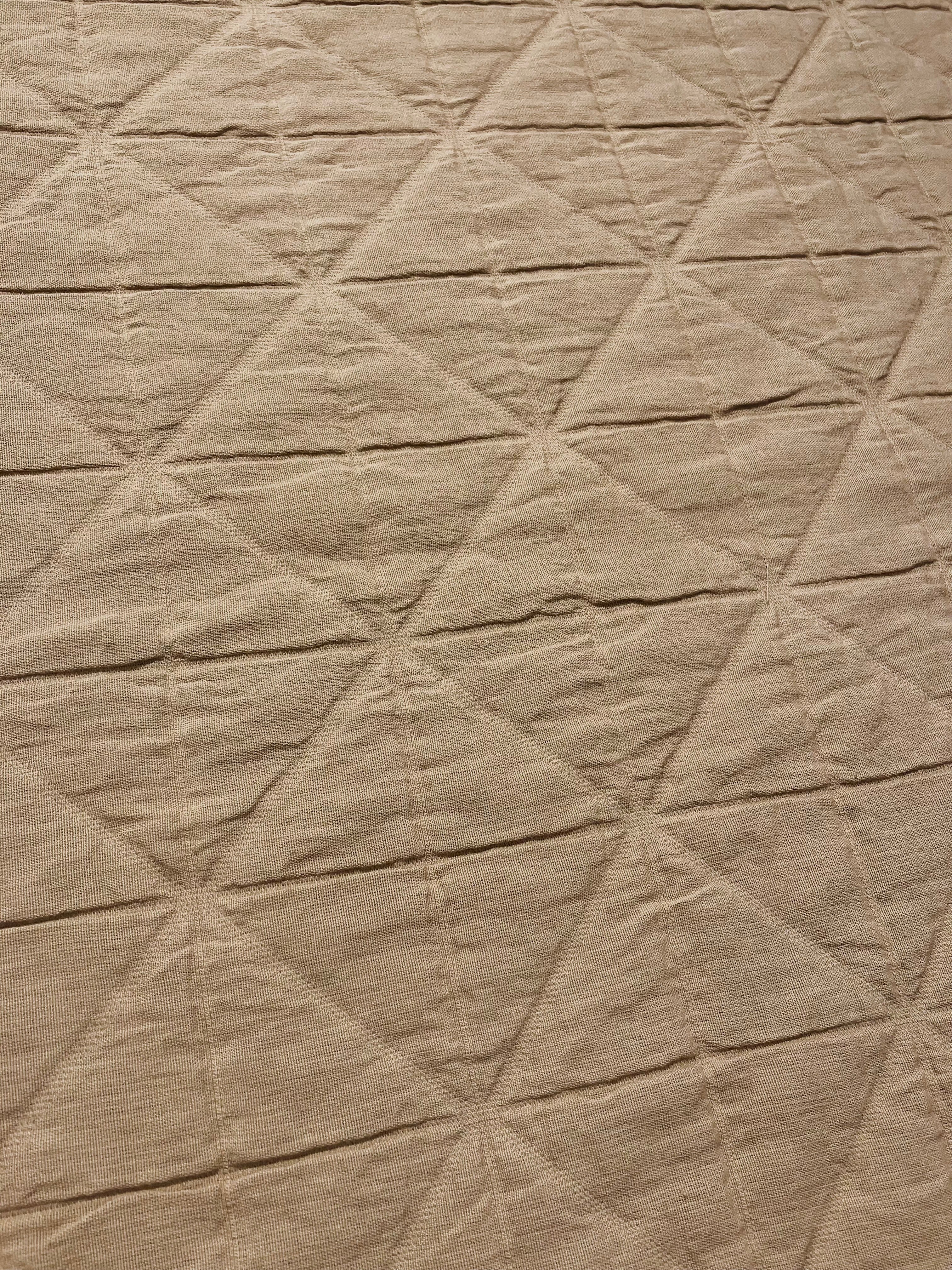Merchant & Mills: Pollen Quilted Jacquard Cotton - Soft Pale Tan