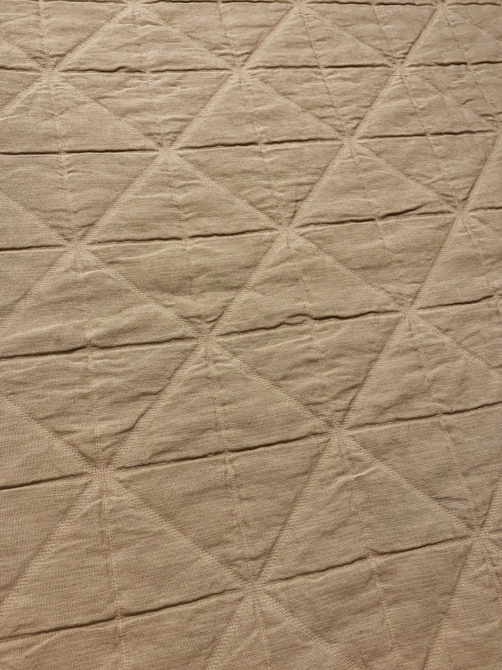 Merchant & Mills: Pollen Quilted Jacquard Cotton - Soft Pale Tan