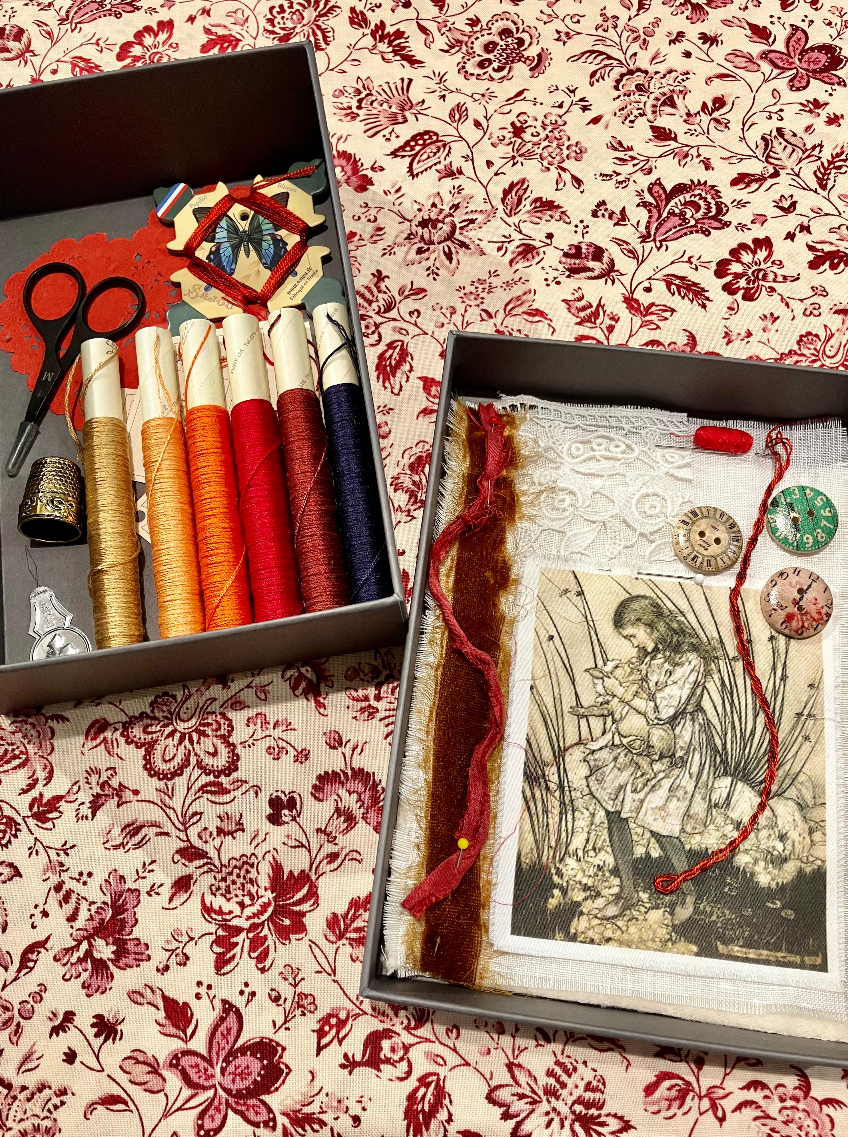 Hand Embroidery Kit: Alice in Wonderland Theme