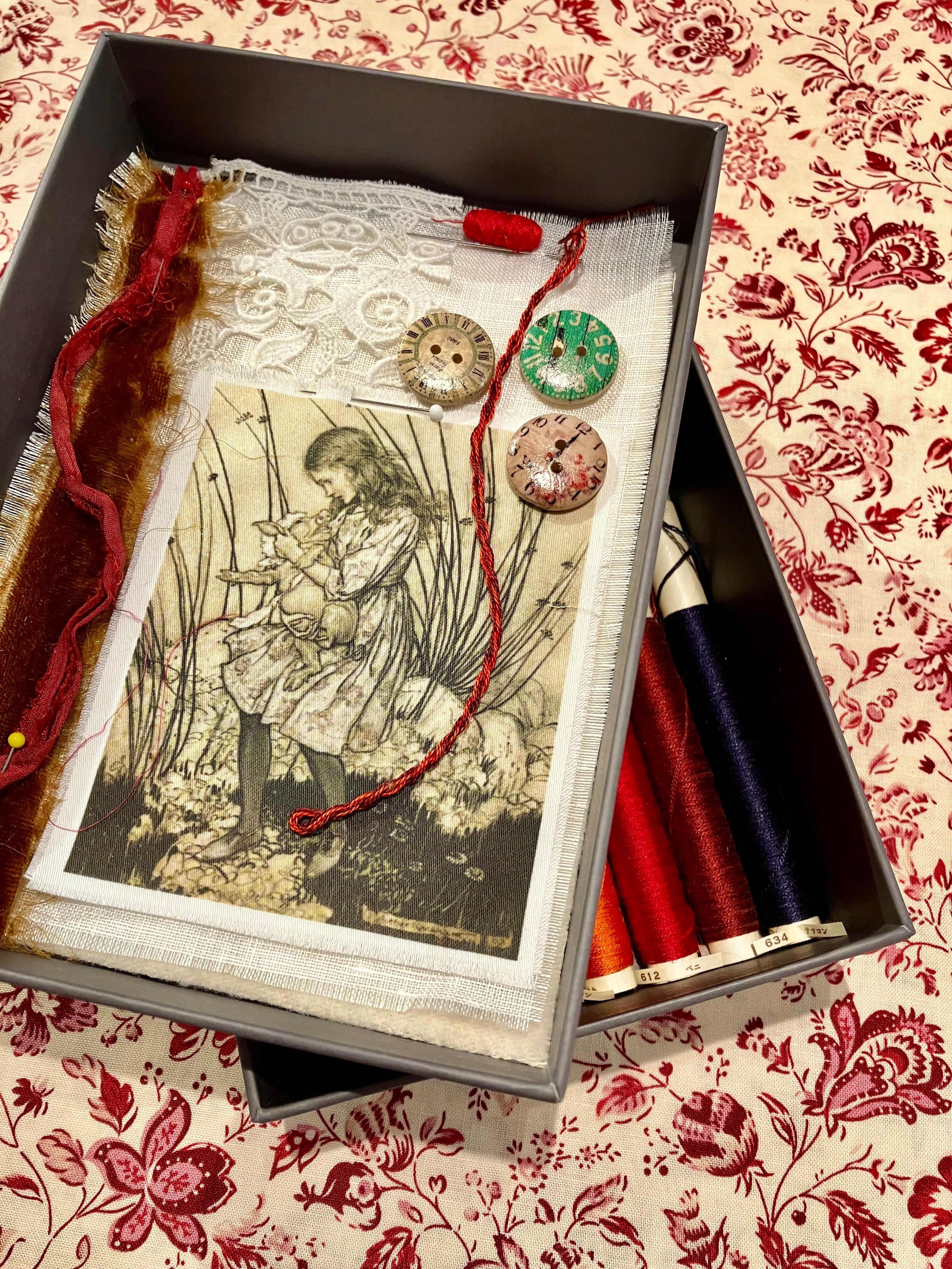 Hand Embroidery Kit: Alice in Wonderland Theme