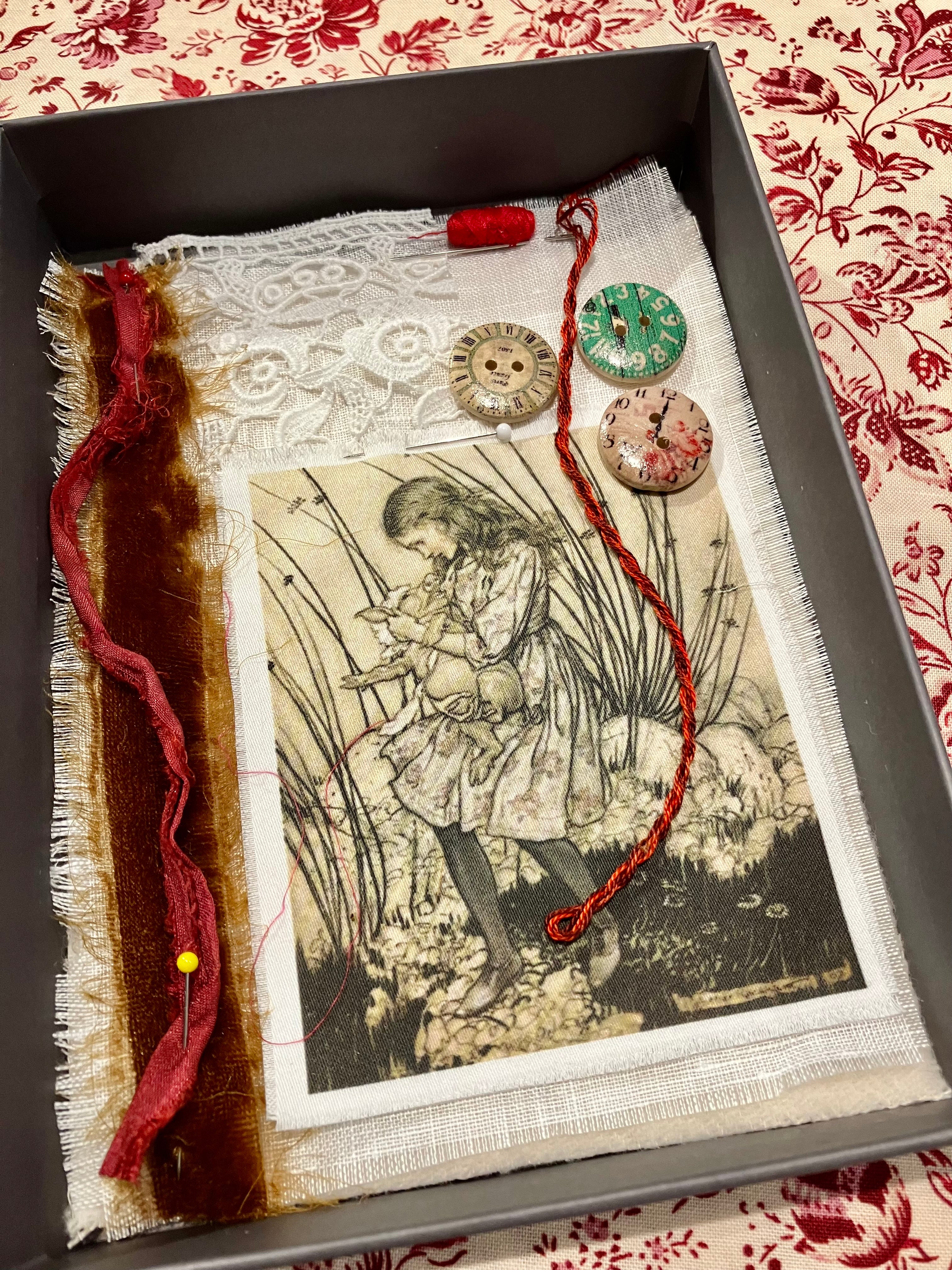 Hand Embroidery Kit: Alice in Wonderland Theme