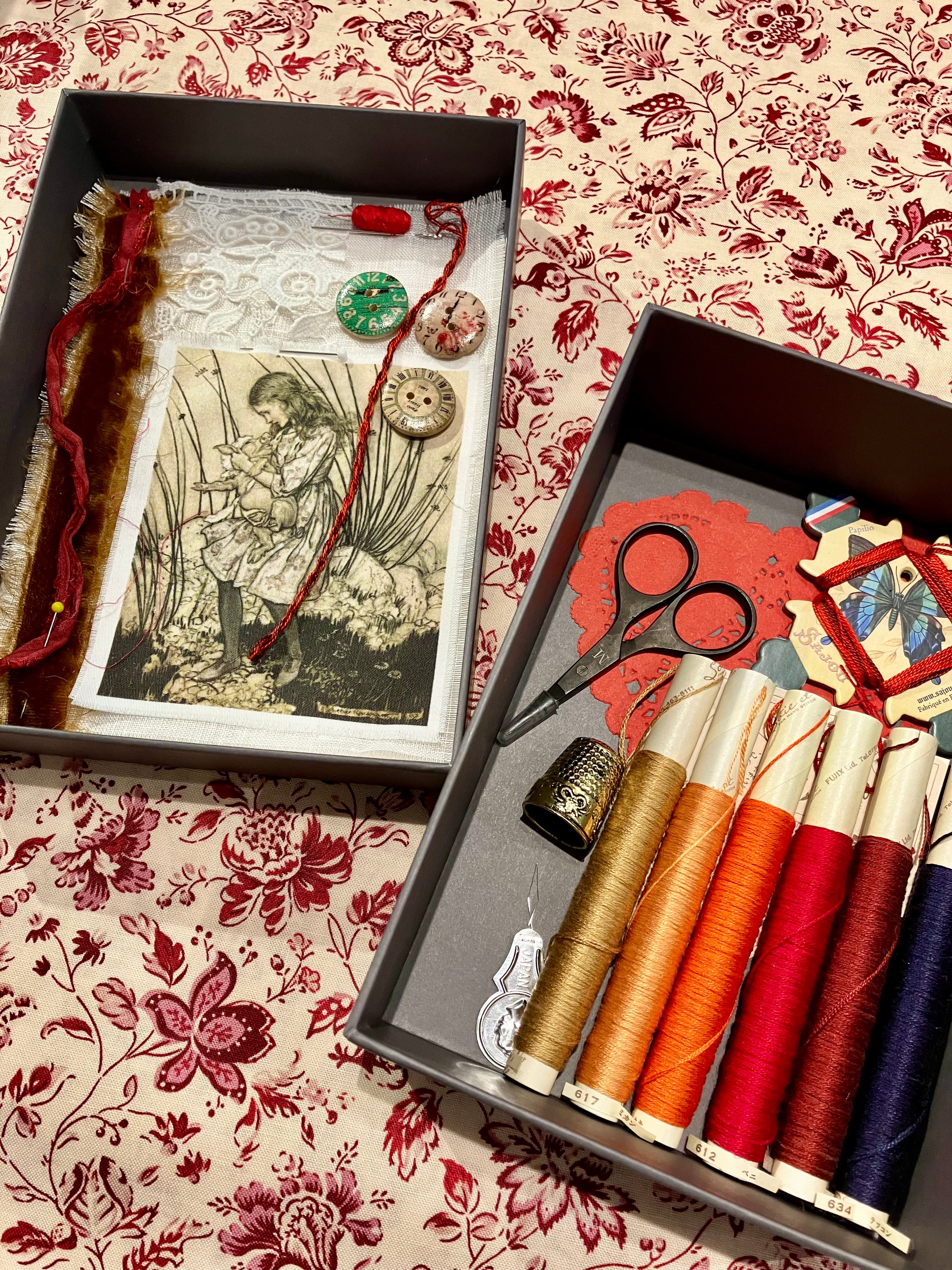 Hand Embroidery Kit: Alice in Wonderland Theme