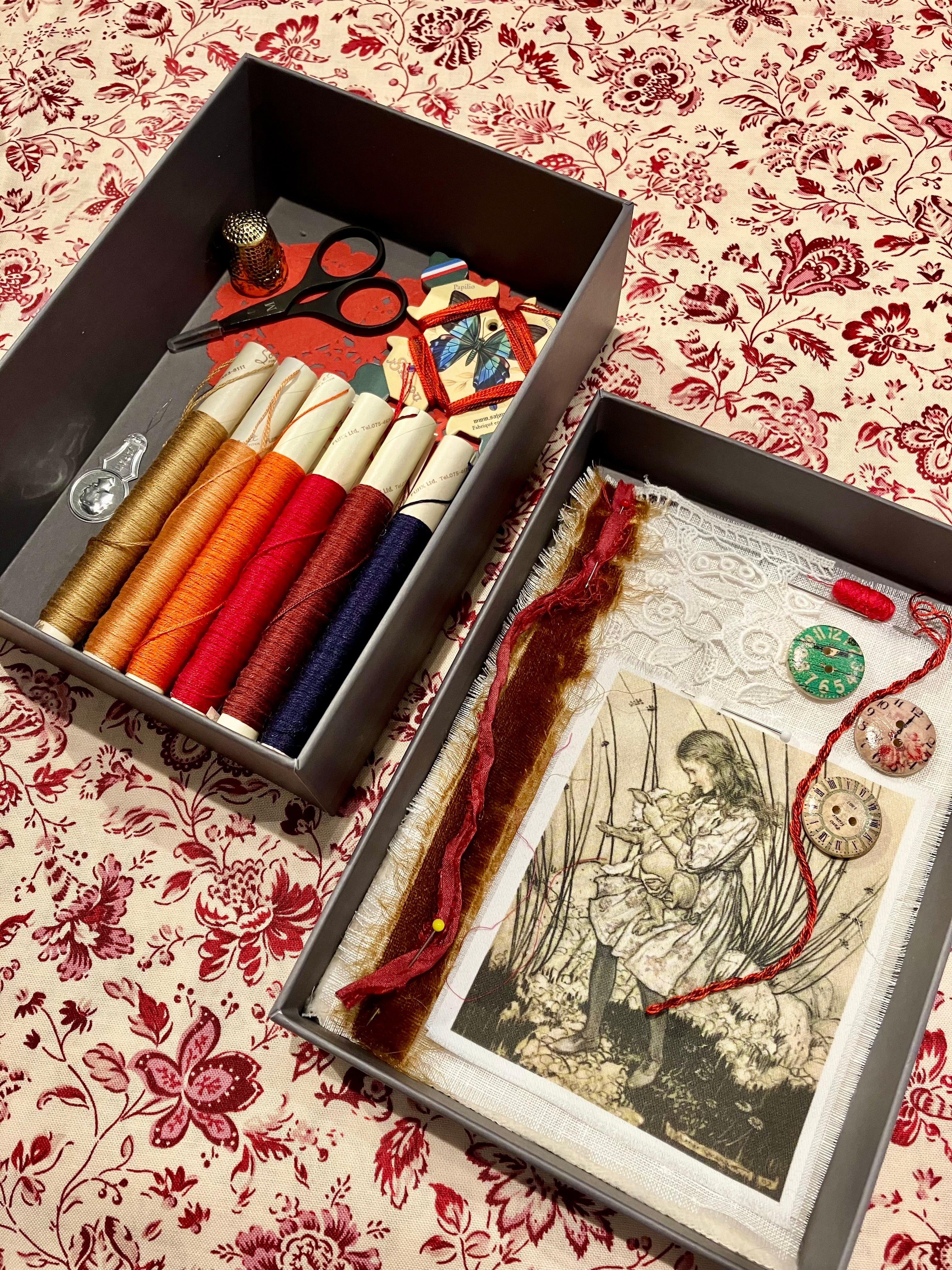 Hand Embroidery Kit: Alice in Wonderland Theme