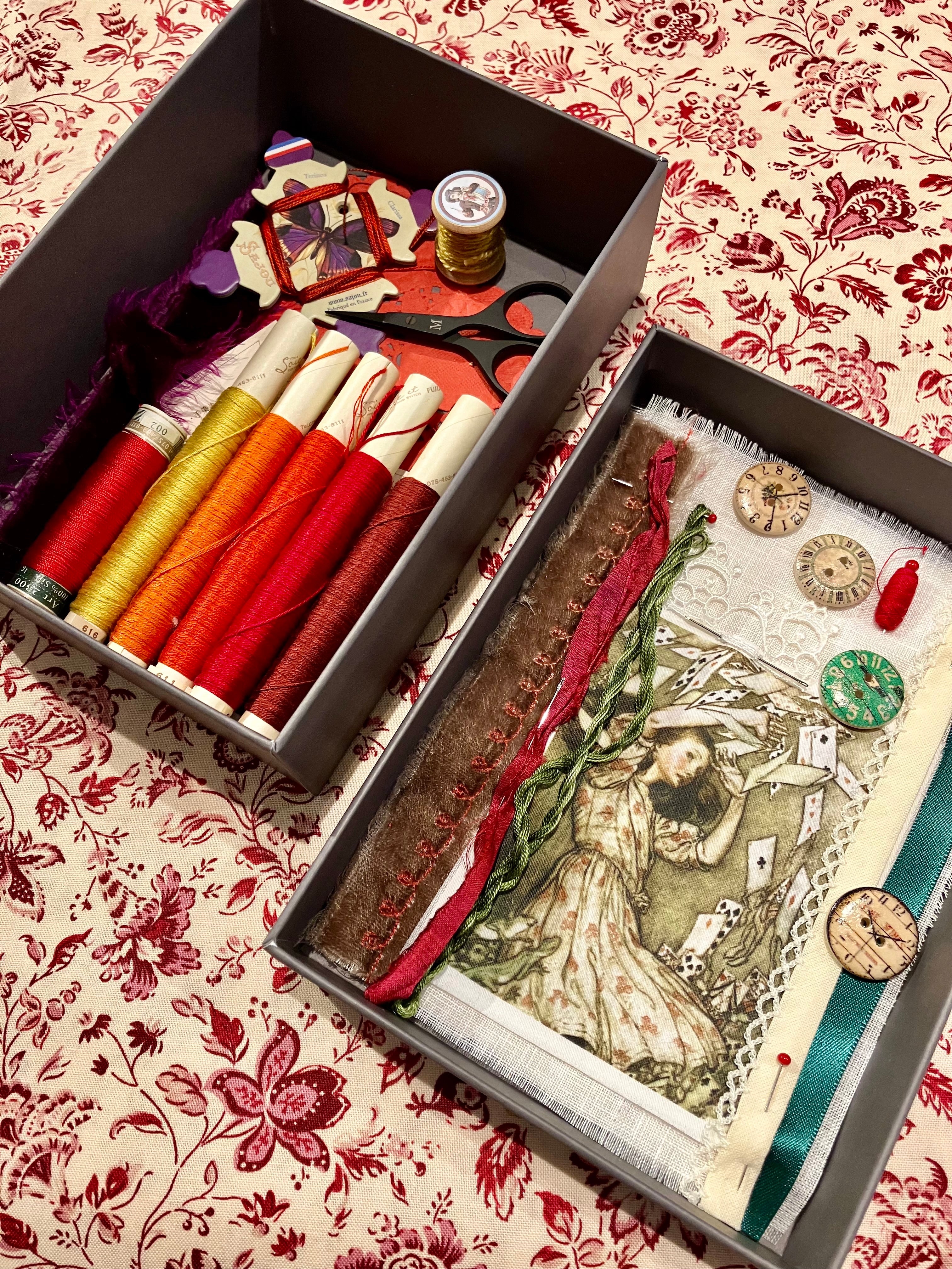 Hand Embroidery Kit: Alice in Wonderland Theme 2