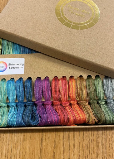 Paint-Box Threads - Fine Weight Silk - 15x Gift Box - Shimmering Spectrums