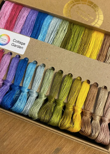 Paint-Box Threads - Extra Fine Spun Silk - 15x Gift Box - Cottage Garden