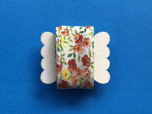 Vintage bias binding: floral pattern