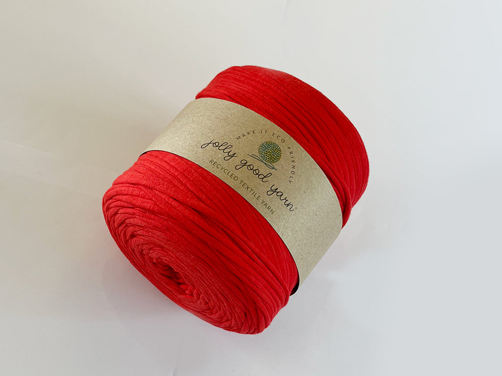 Recycled textile yarn: Red