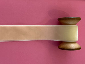 Italian Velvet Ribbon: antique ivory