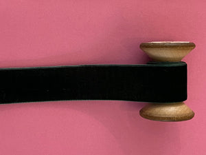 Italian Velvet Ribbon: bottle green