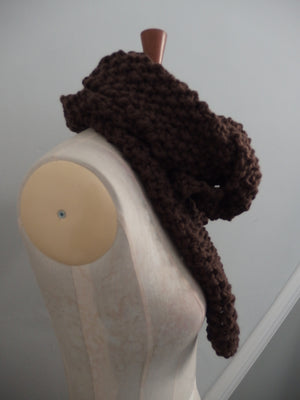 Big Scarf - Extraordinarily soft 100% wool - Chocolate Brown