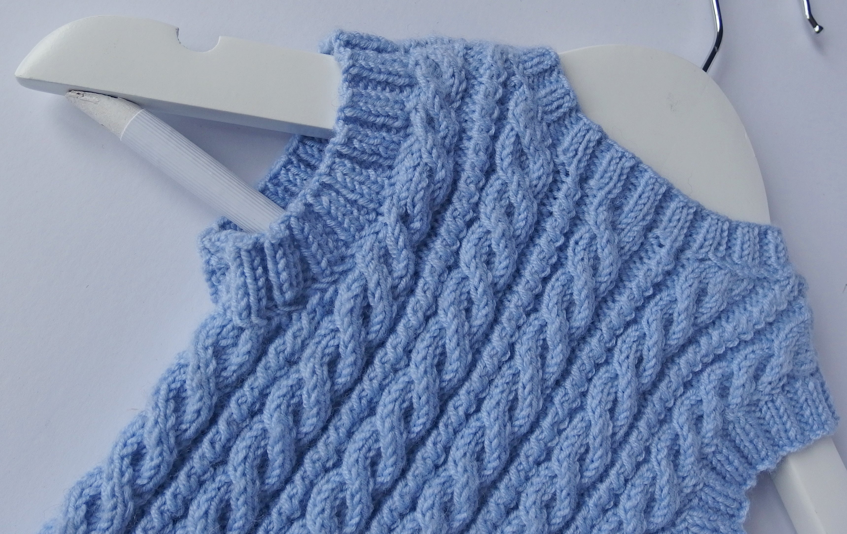 Tank top - 100% Baby Alpaca - pale blue