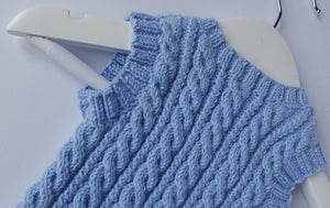 Tank top - 100% Baby Alpaca - pale blue