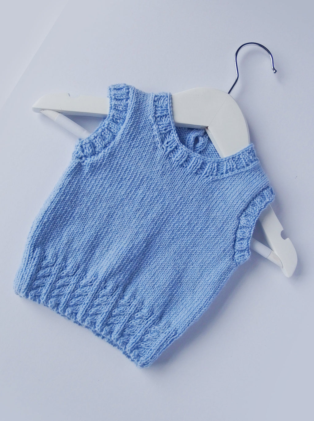 Tank top - 100% Baby Alpaca - pale blue