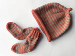 Baby Socks & Beanie Set: Marmalade Orange/Fudge