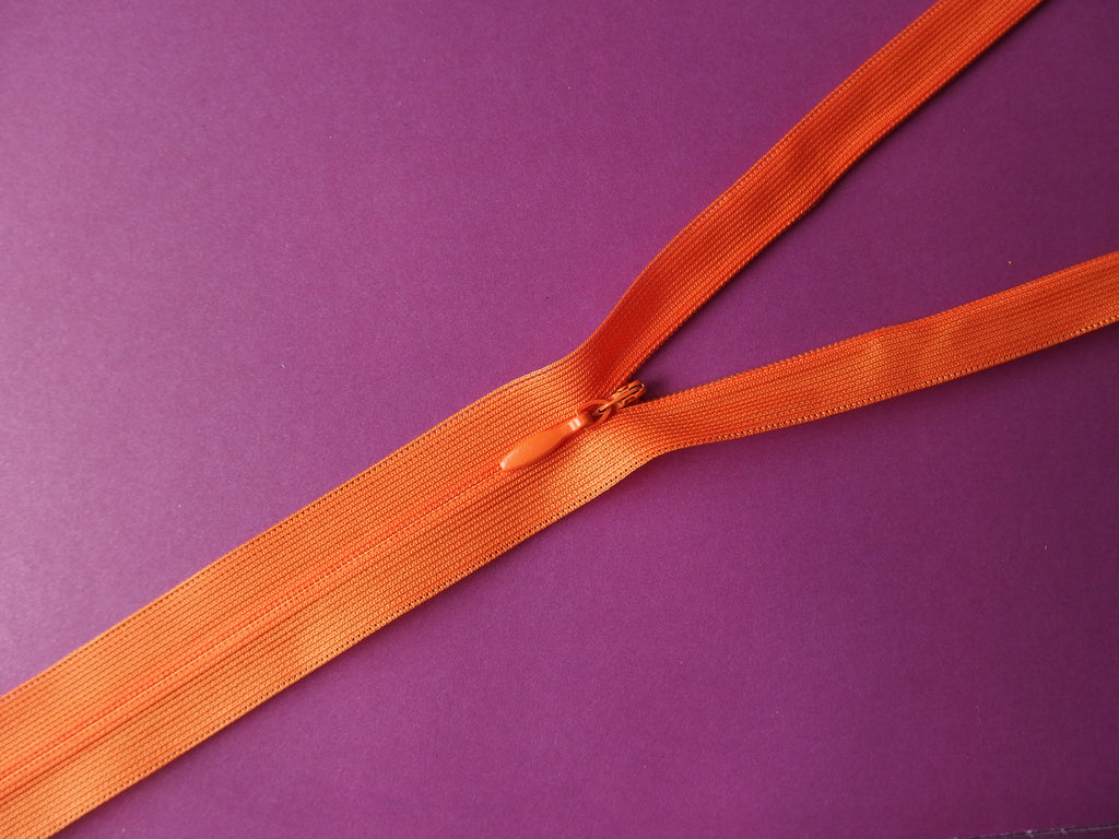 Concealed Zip: Orange