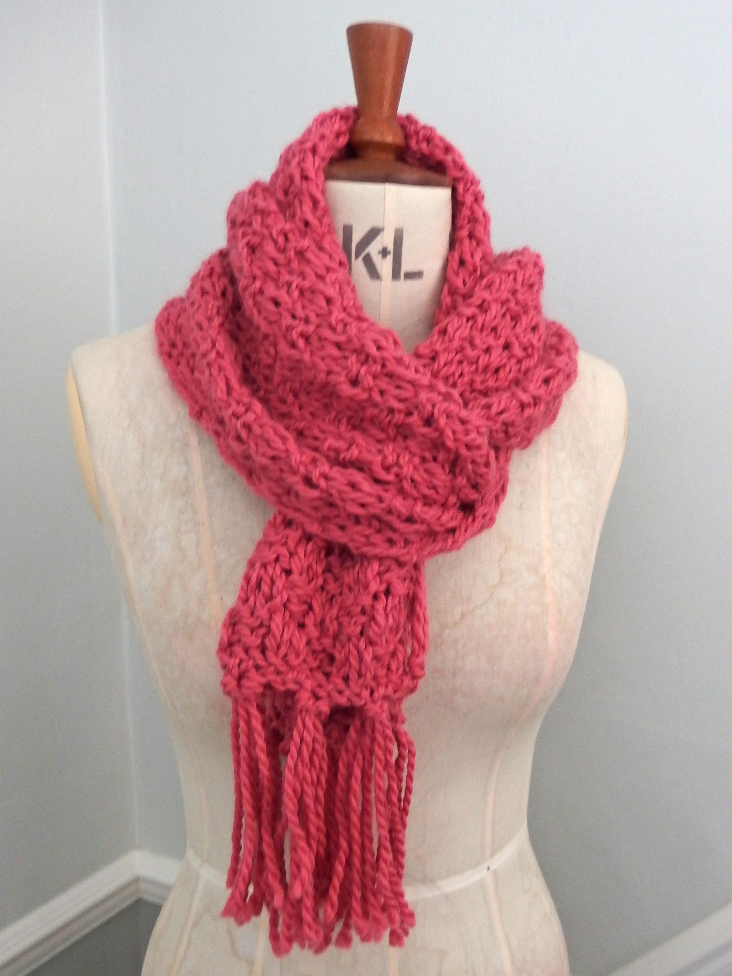 Big Soft Scarf - Extraordinarily soft 80% wool and 20% cashmere - Crimson