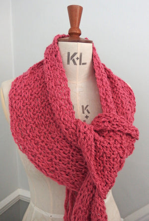 Big Soft Scarf - Extraordinarily soft 80% wool and 20% cashmere - Crimson