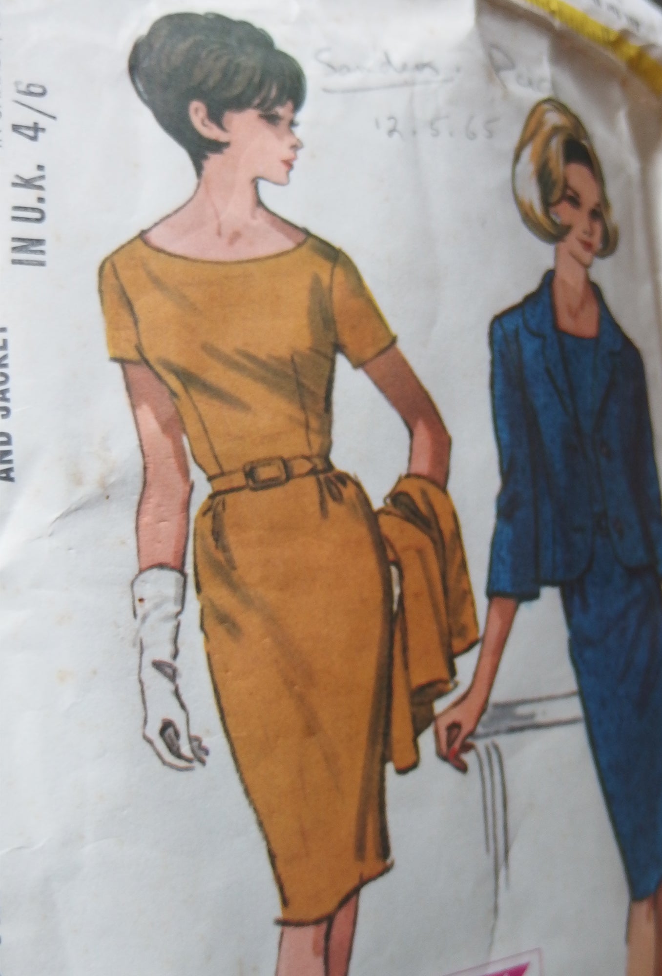 Vintage Dress-making Kit: Abstract Floral Dress
