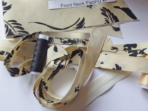Vintage Dress-making Kit: Leaf Print Dress