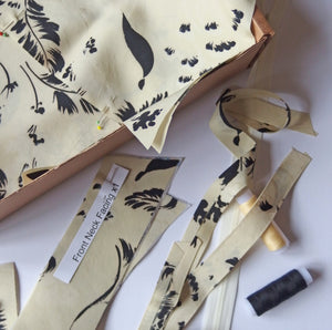 Vintage Dress-making Kit: Leaf Print Dress