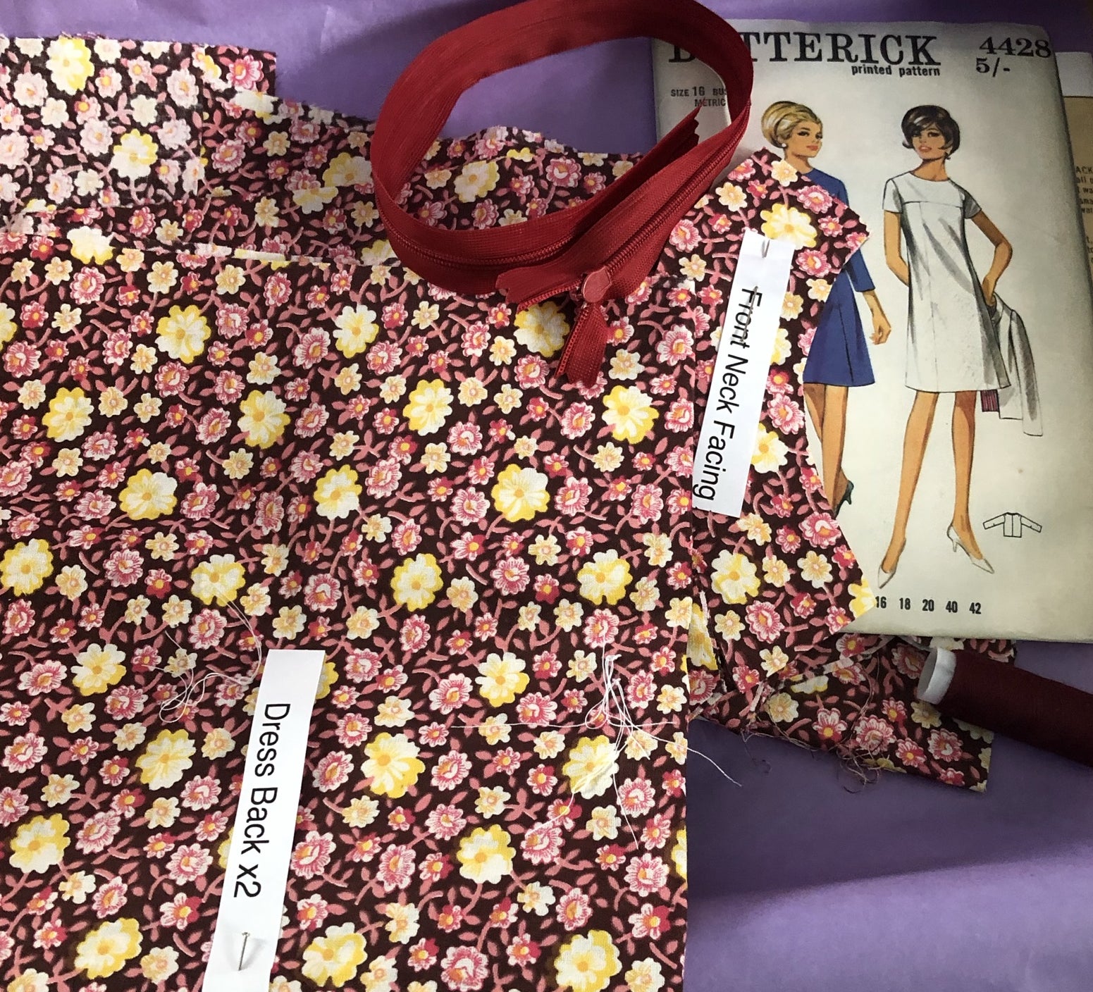 Vintage dress-making kit